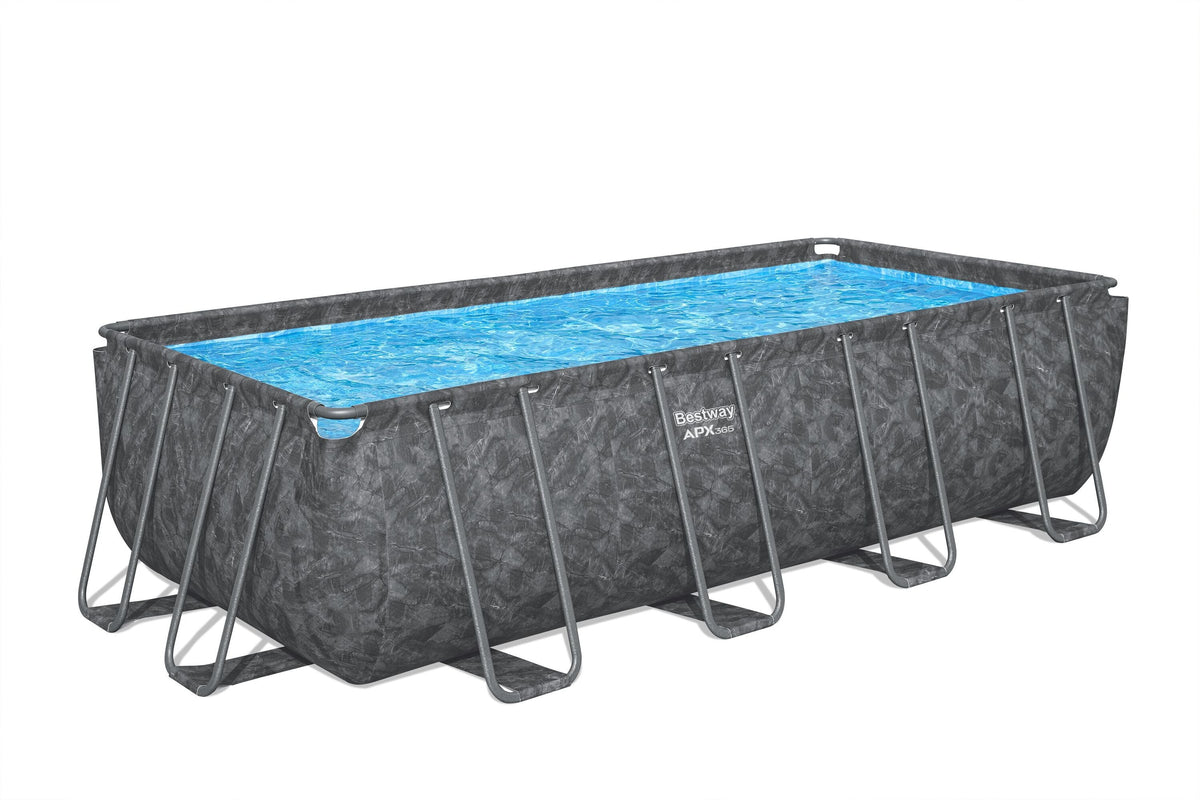 Bestway Power Steel APX 365 Rectangular Above Ground Pool Set - 549x274x132cm