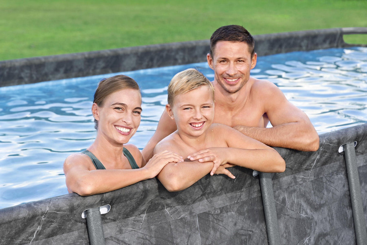 Bestway Power Steel APX 365 Rectangular Above Ground Pool Set - 549x274x132cm