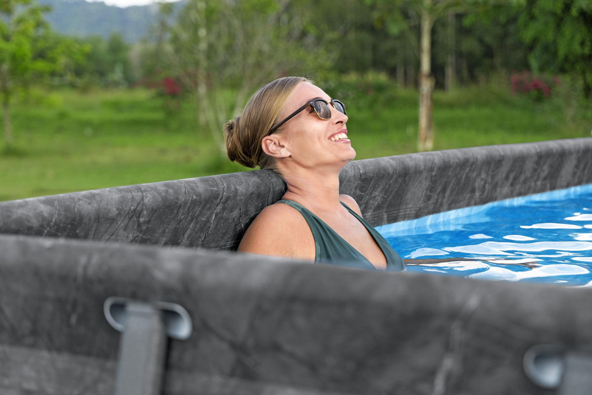 Bestway Power Steel APX 365 Rectangular Above Ground Pool Set - 549x274x132cm