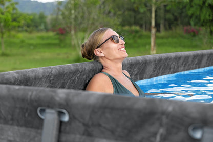 Bestway Power Steel APX 365 Rectangular Above Ground Pool Set - 549x274x132cm