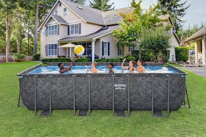 Bestway Power Steel APX 365 Rectangular Above Ground Pool Set - 549x274x132cm