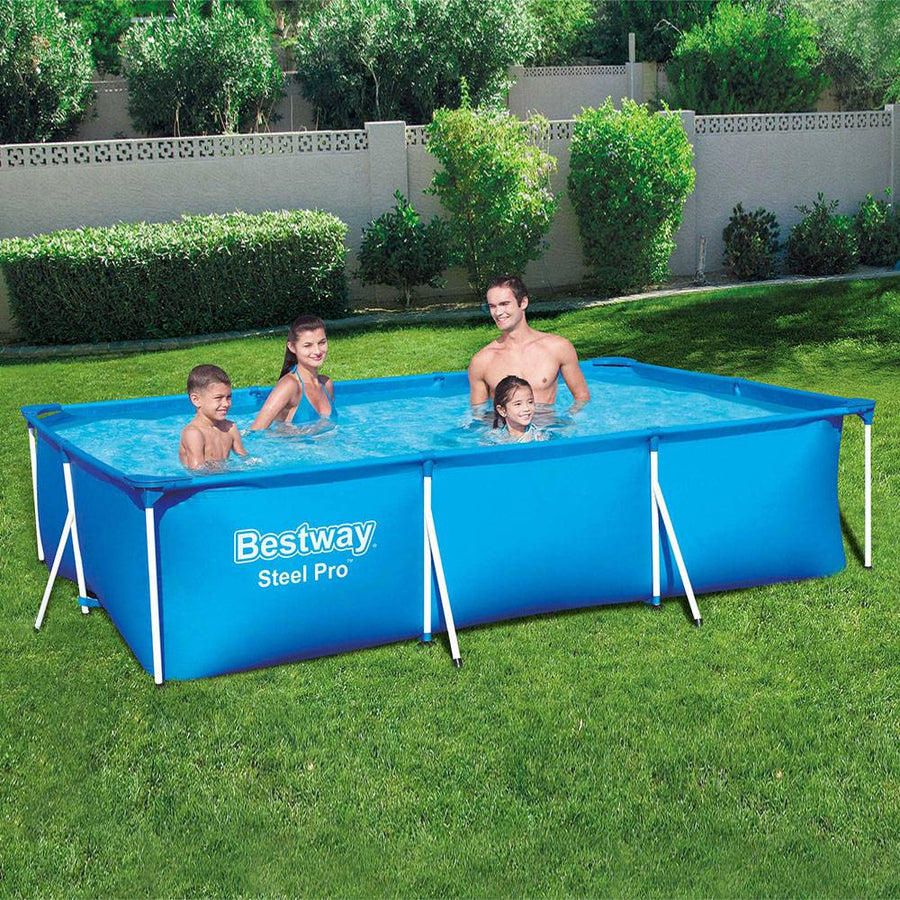 Bestway Steel Pro Rectangular Above Ground Pool Set - 300x201x66cm