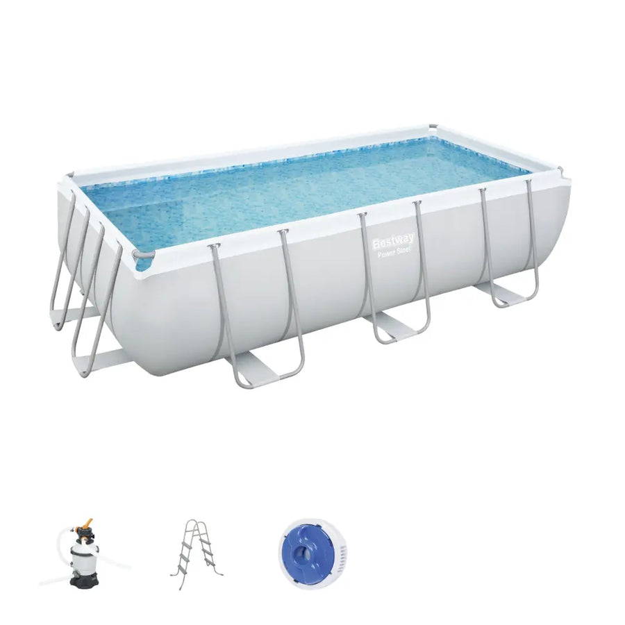 Bestway Power Steel Swim Vista Frame Above Ground Pool Set - 404x201x100cm