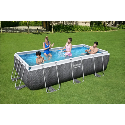 Bestway Power Steel Rectangular Above Ground Pool Set - 404x201x100cm