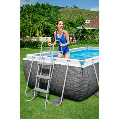 Bestway Power Steel Rectangular Above Ground Pool Set - 404x201x100cm