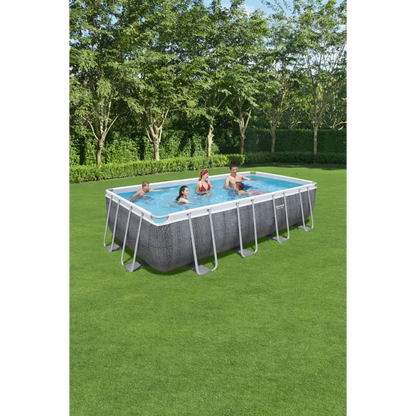 Bestway Power Steel Rectangular Above Ground Pool Set - 549x274x122cm