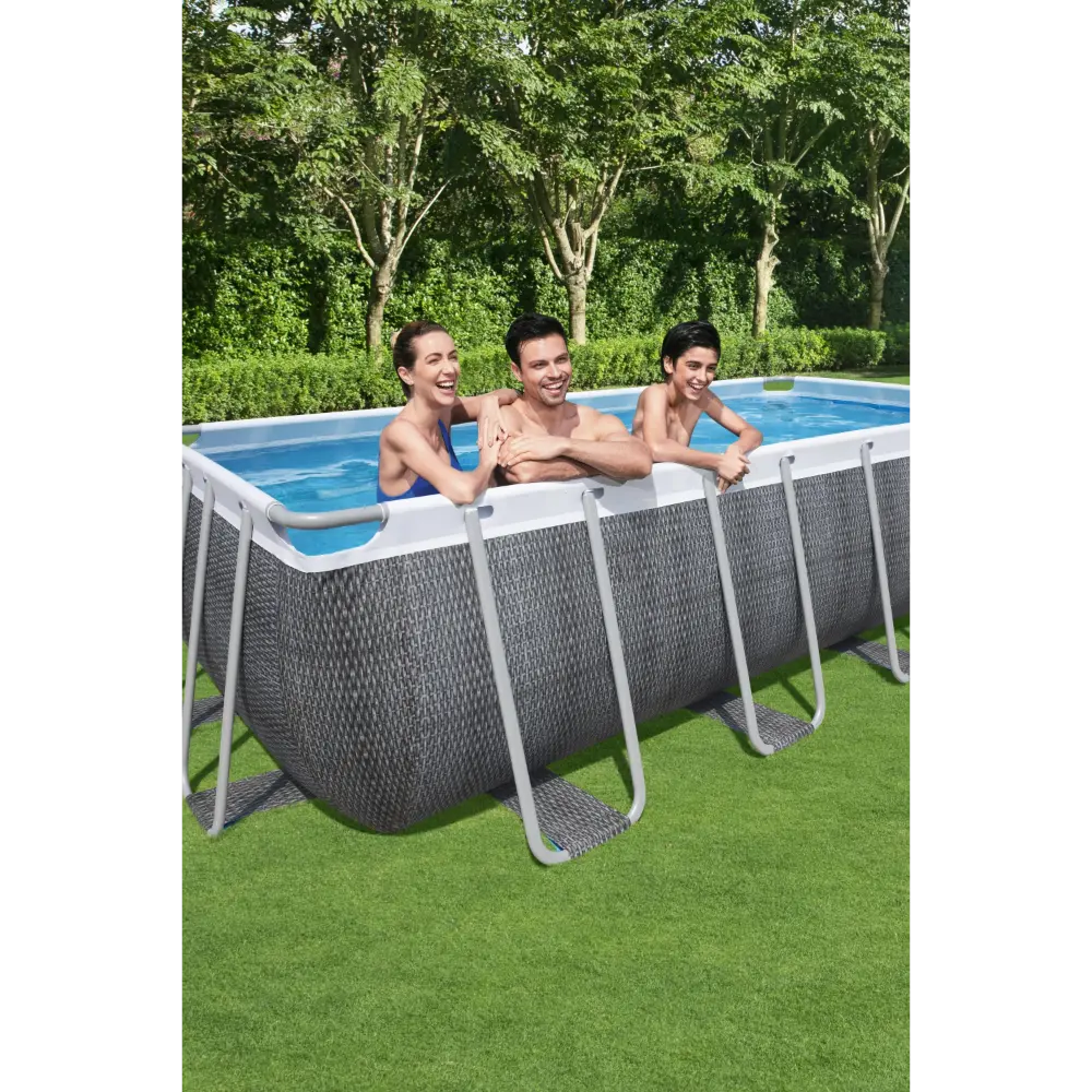 Bestway Power Steel Rectangular Above Ground Pool Set - 549x274x122cm