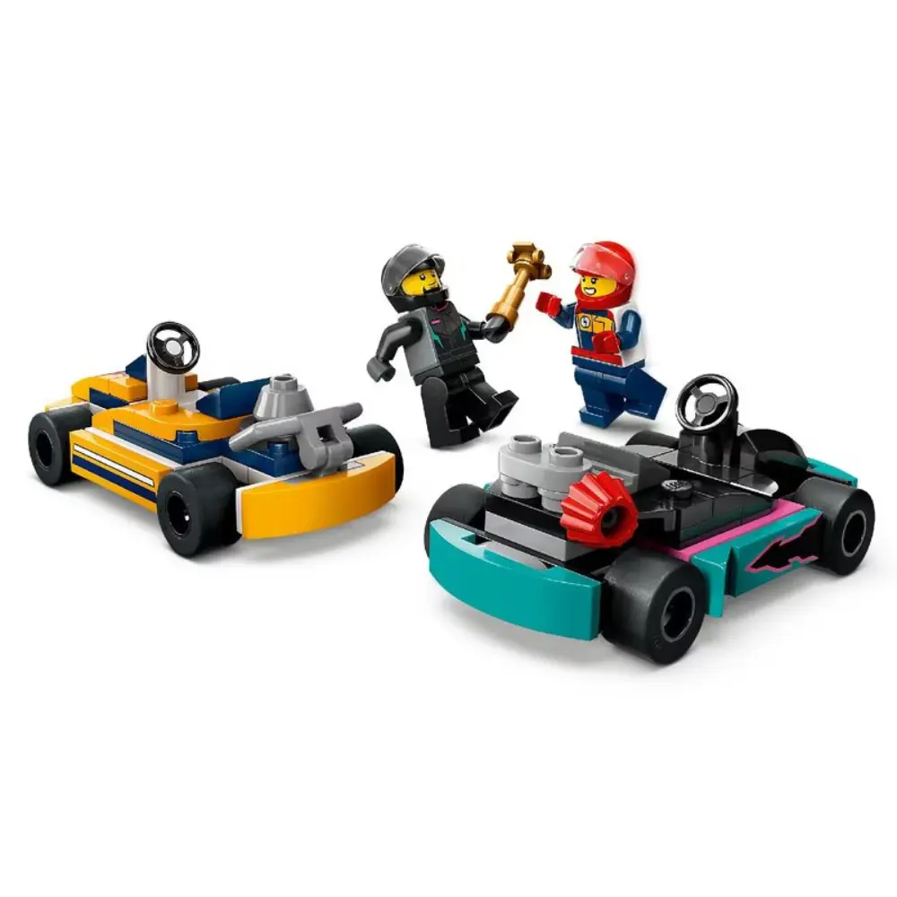 Lego Go Karts With Race Drivers