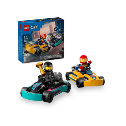 Lego Go Karts With Race Drivers