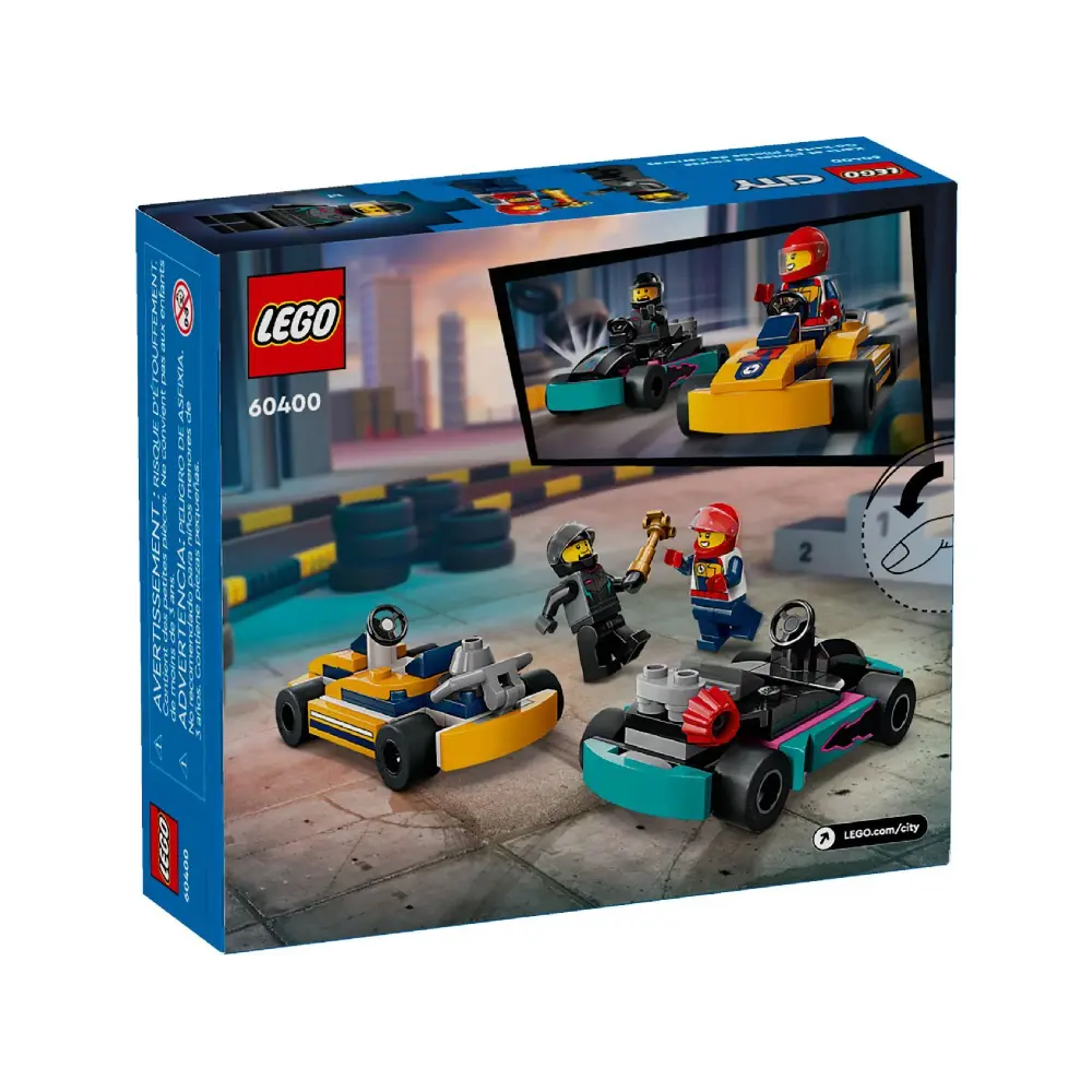 Lego Go Karts With Race Drivers