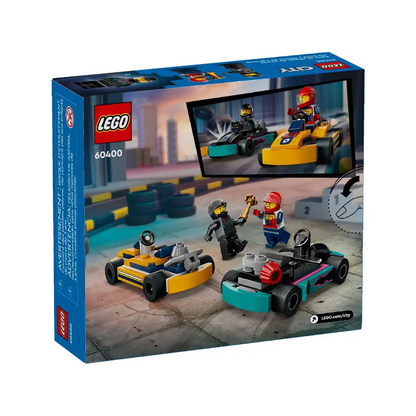 Lego Go Karts With Race Drivers