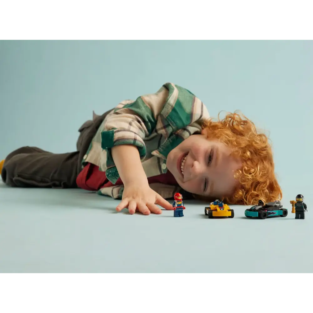 Lego Go Karts With Race Drivers