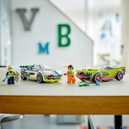 Lego Police and Muscle Car Chase