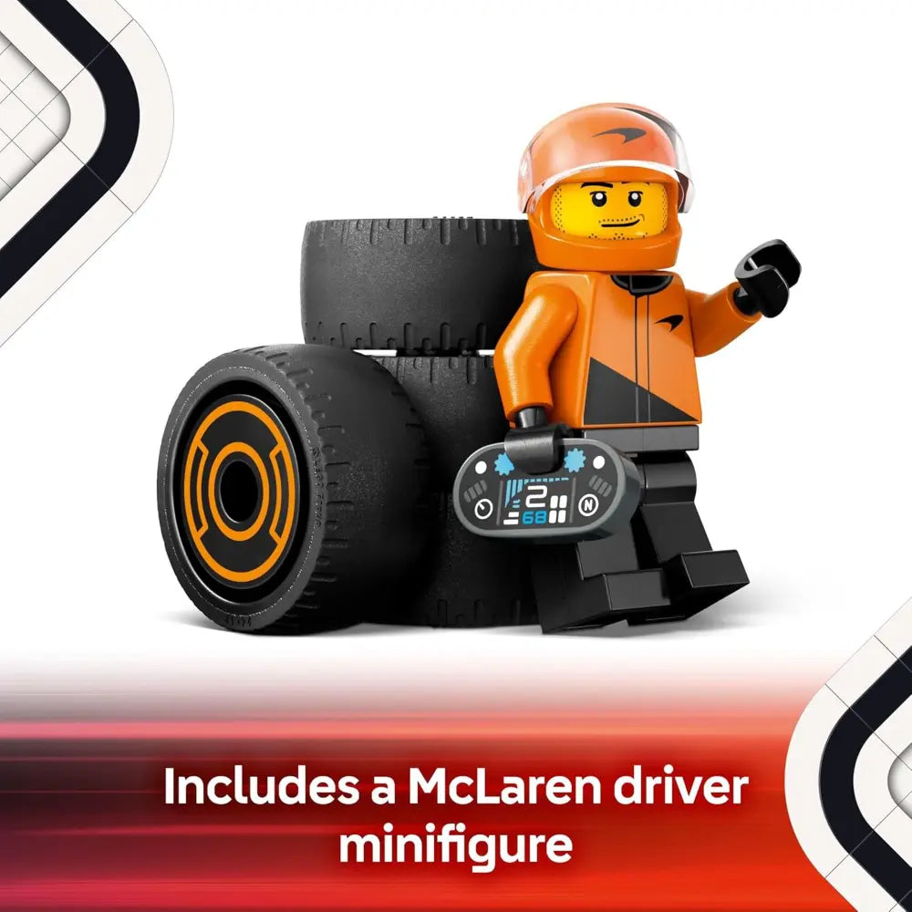 Lego F1 Mclaren Race Car with Driver