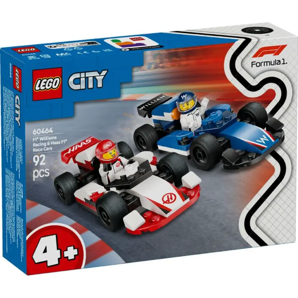 Lego F1 Williams & Haas Racing Cars