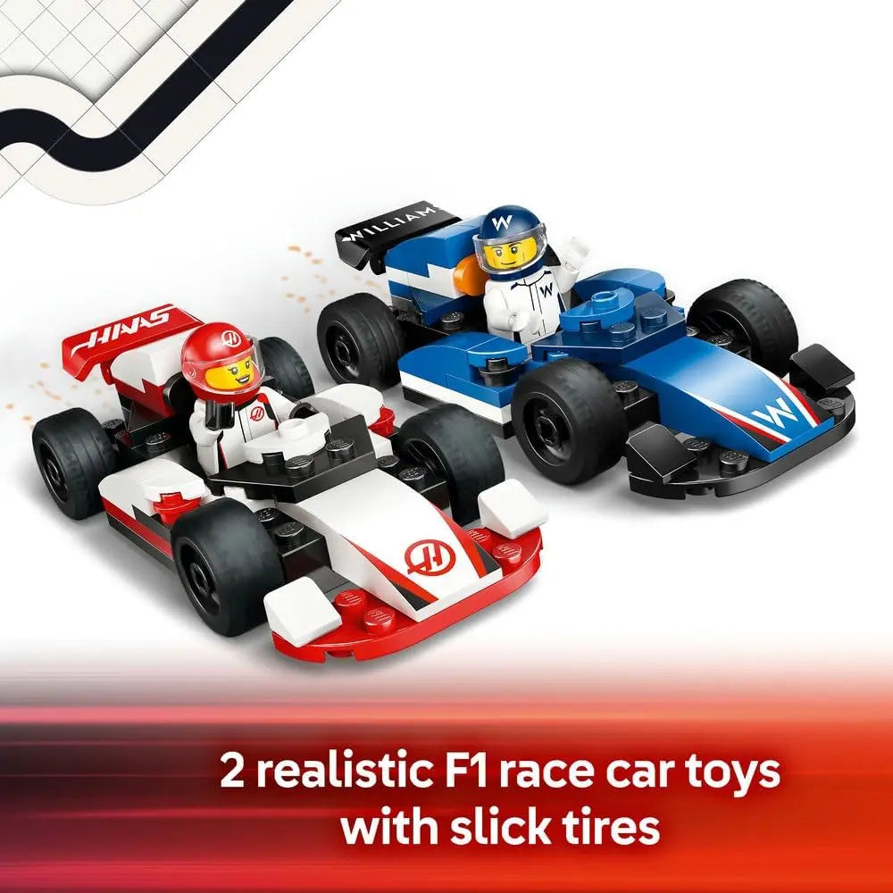 Lego F1 Williams & Haas Racing Cars