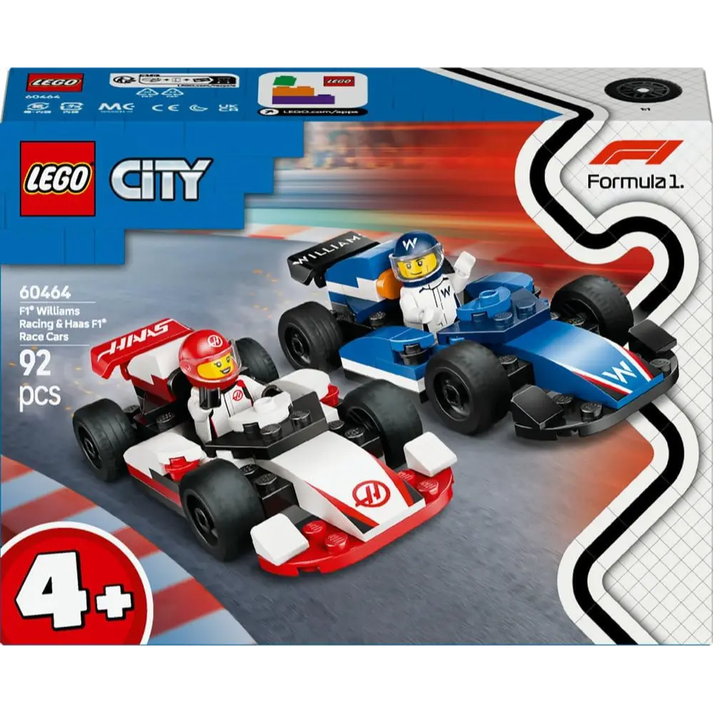 Lego F1 Williams & Haas Racing Cars