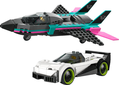 Lego City Jet vs Car - Kids Building Set, Action-Packed Construction Toy
