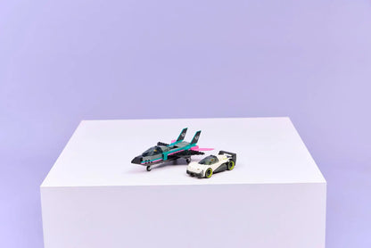 Lego City Jet vs Car - Kids Building Set, Action-Packed Construction Toy