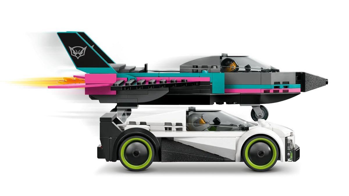 Lego City Jet vs Car - Kids Building Set, Action-Packed Construction Toy