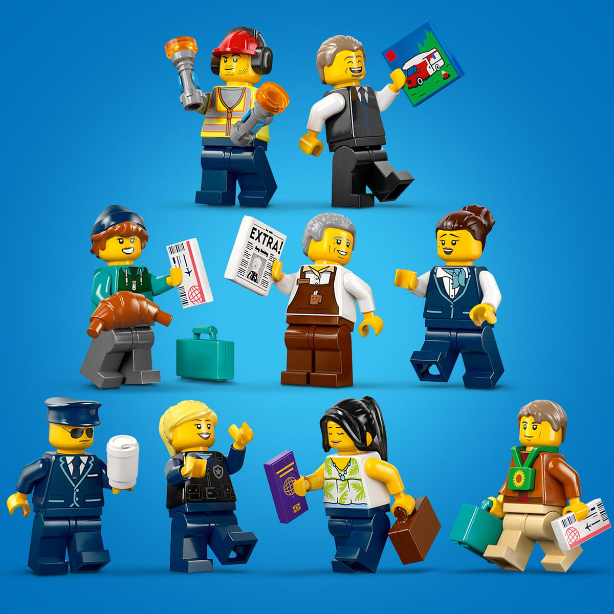 Lego City Airport With Airplane Building Toy for Kids