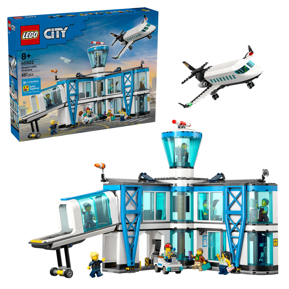 Lego City Airport With Airplane Building Toy for Kids
