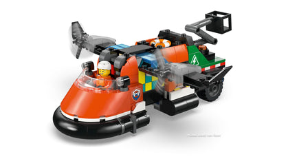 Lego City Airplane, Service Truck & Hovercraft Remix Building Set 3-in-1 Emergency Vehicle Toy for Kids