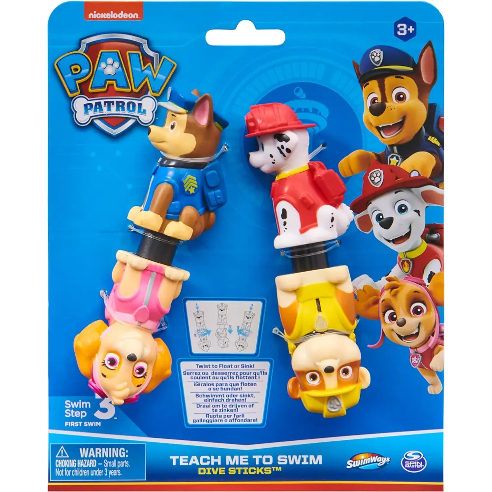 Paw Patrol Adjustable Character Dive Sticks 2-Piece