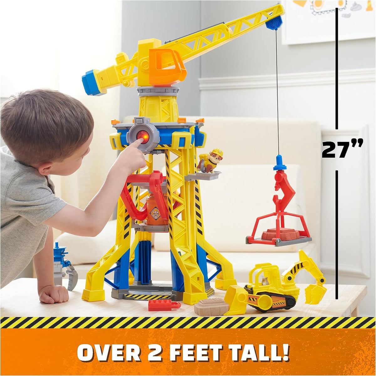 Rubble & Crew Bark Yard Crane Tower Battery Operated