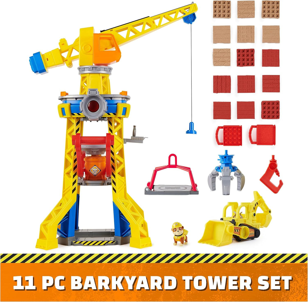 Rubble & Crew Bark Yard Crane Tower Battery Operated