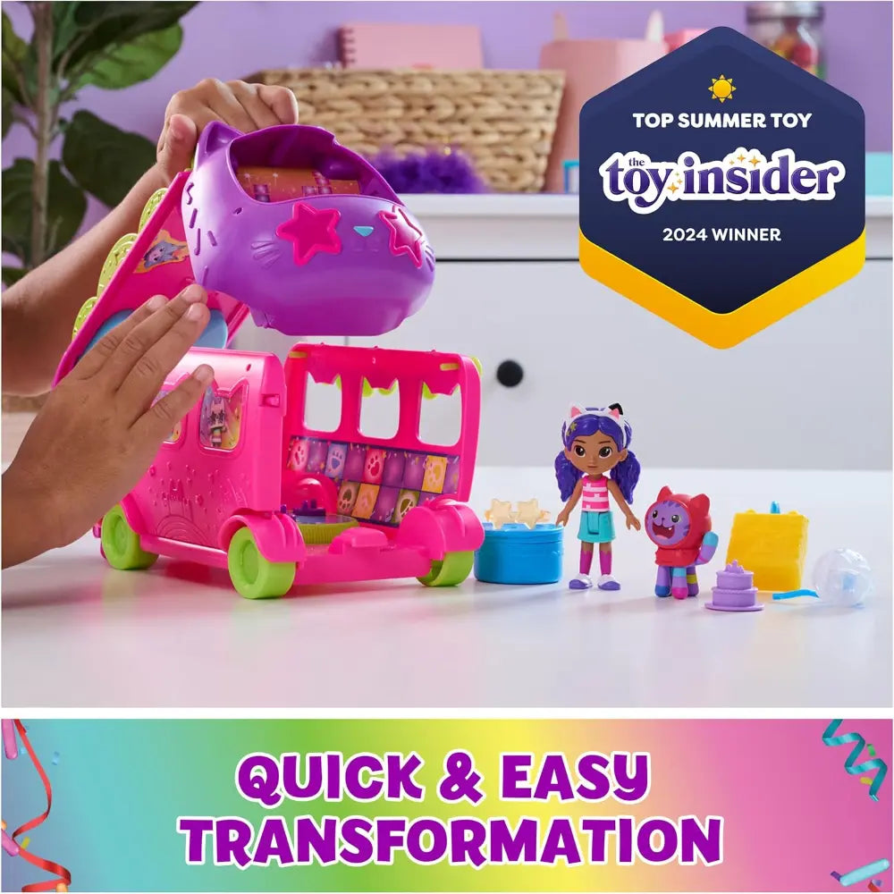 Gabby's Dollhouse Sprinkle Party Bus Playset