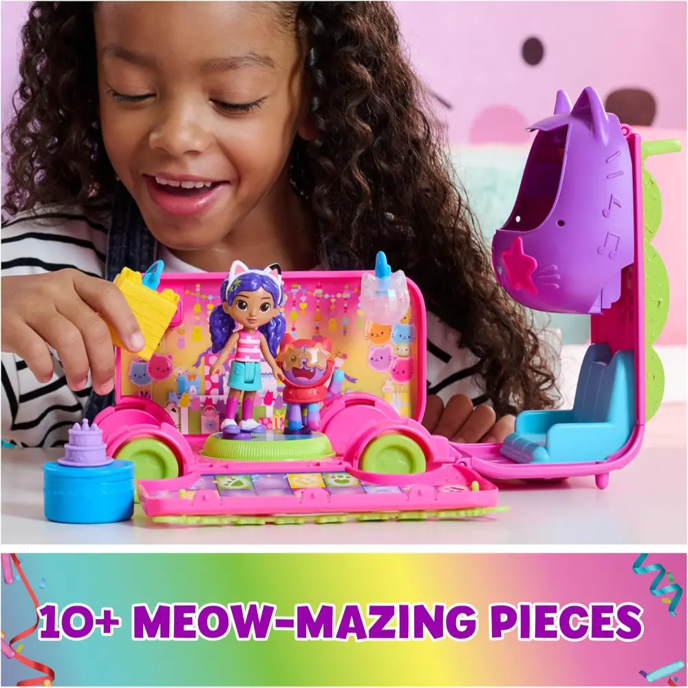 Gabby's Dollhouse Sprinkle Party Bus Playset