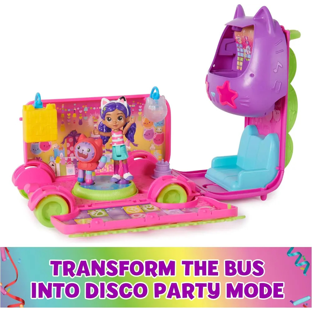 Gabby's Dollhouse Sprinkle Party Bus Playset