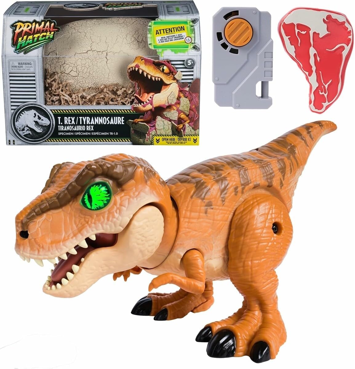 Primal Hatch Interactive Hatching Dino Battery-Operated