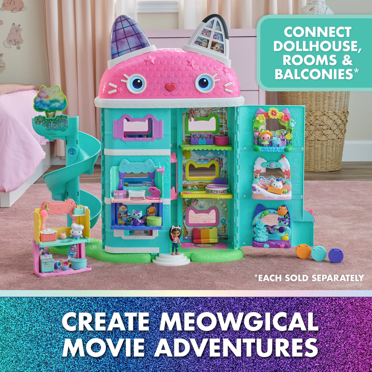 Gabby's Dollhouse Movie Portal Rooms Assortment