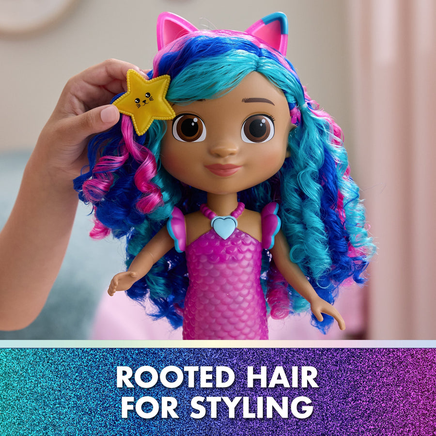 Gabby's Dollhouse Movie Sing & Shine Mermaid Doll W/Sounds