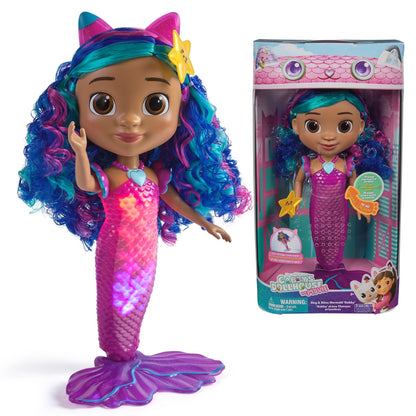 Gabby's Dollhouse Movie Sing & Shine Mermaid Doll W/Sounds
