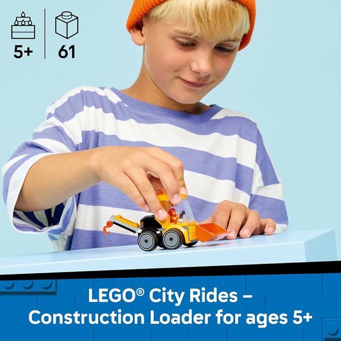 Lego City Rides Construction Loader Truck Building Kit with Mini Figure