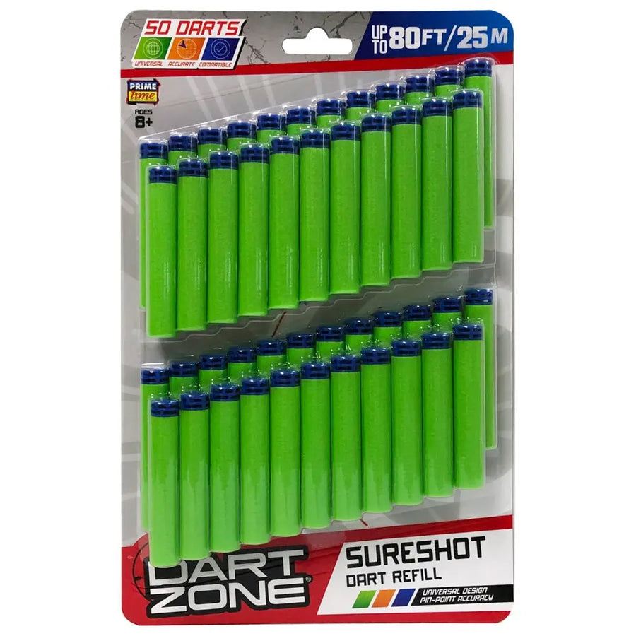 Dart Zone Sureshot Darts Refill 50-Piece