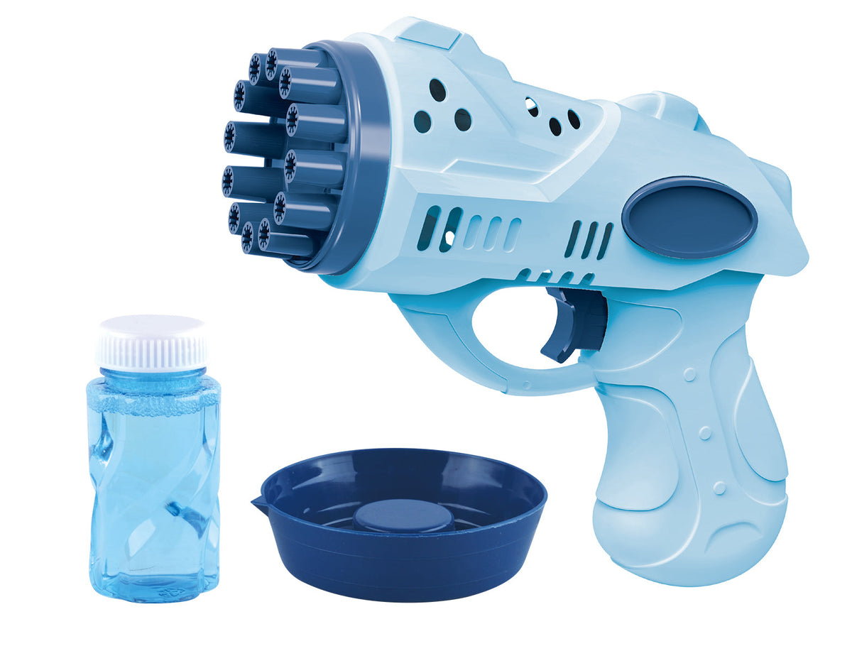 Power Joy 12-Hole Multi-Bubble Gun Battery-Operated Toy - Assorted Colors