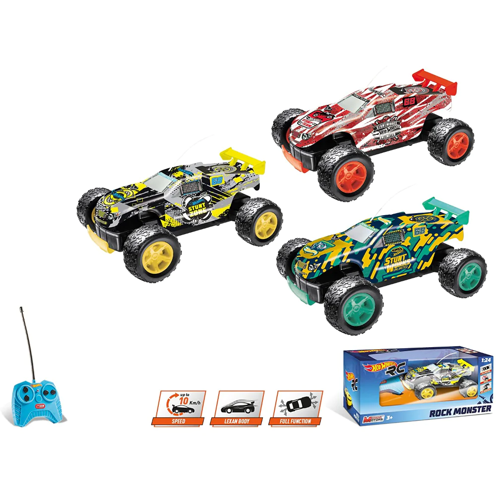 Hot Wheels RC Rock Monster Battery-Operated