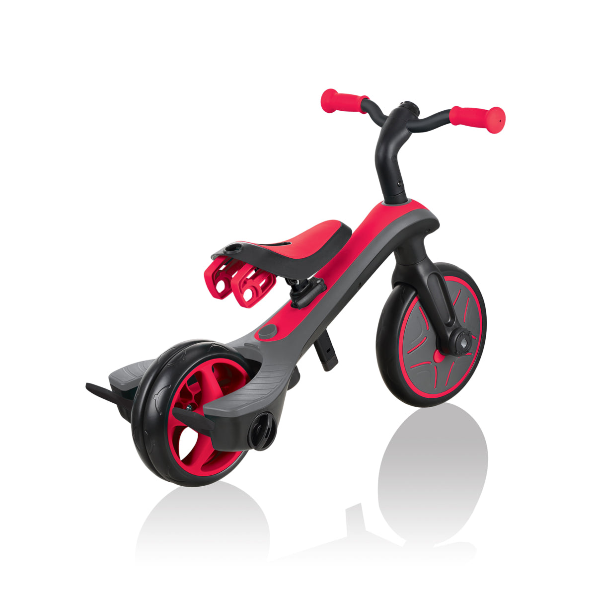 Globber Explorer Trike Kids Adjustable 4-in-1 Convertible Tricycle Red