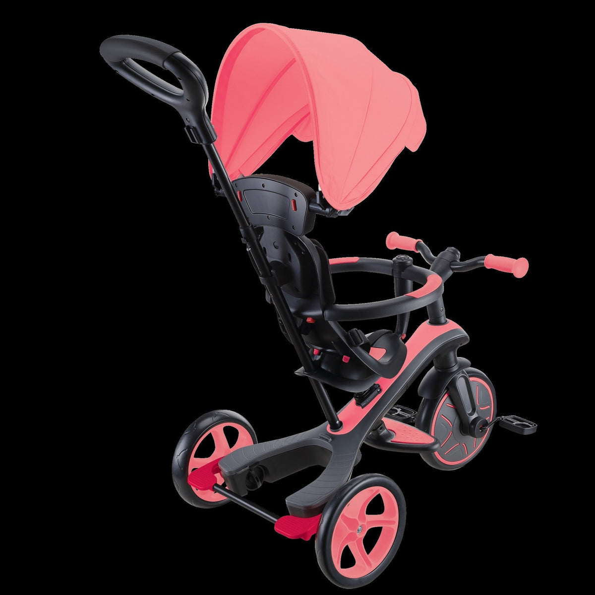 Globber Trike Explorer Tricycle 4-In-1 Coral Pink