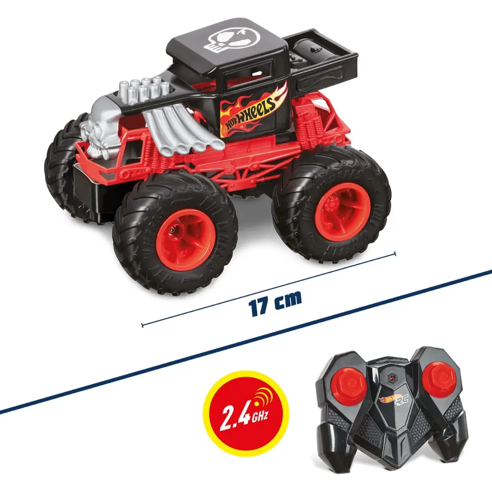 Hot Wheels RC Monster Truck Bone Shaker Battery-Operated