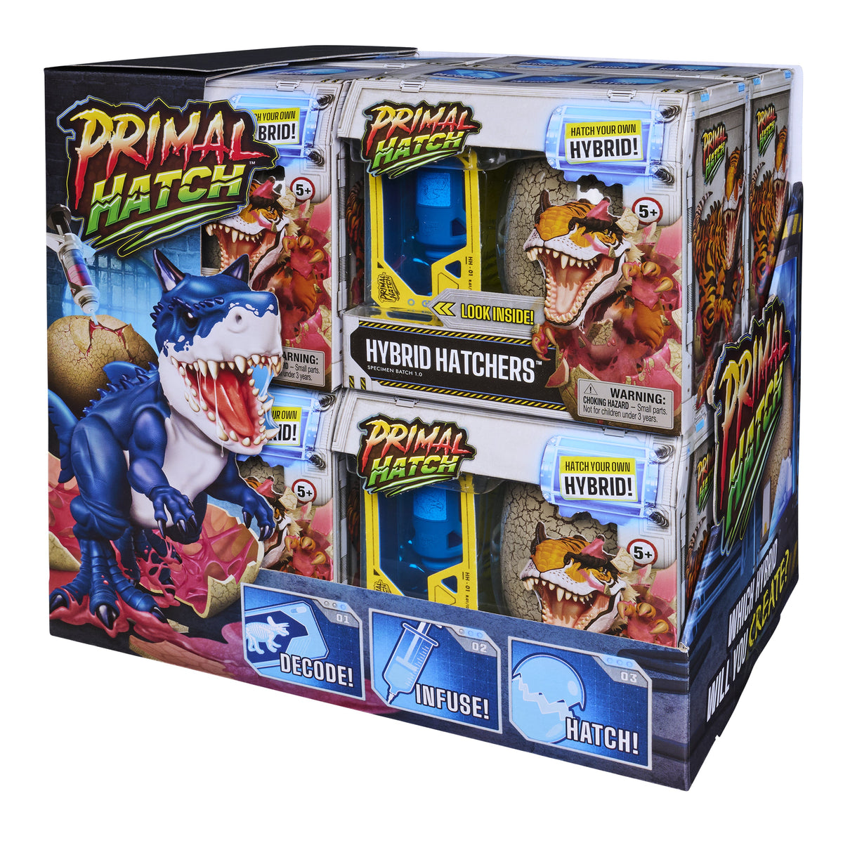 Primal Hatch Hybrid Hatchers Collectible Dinosaur Toy for Kids