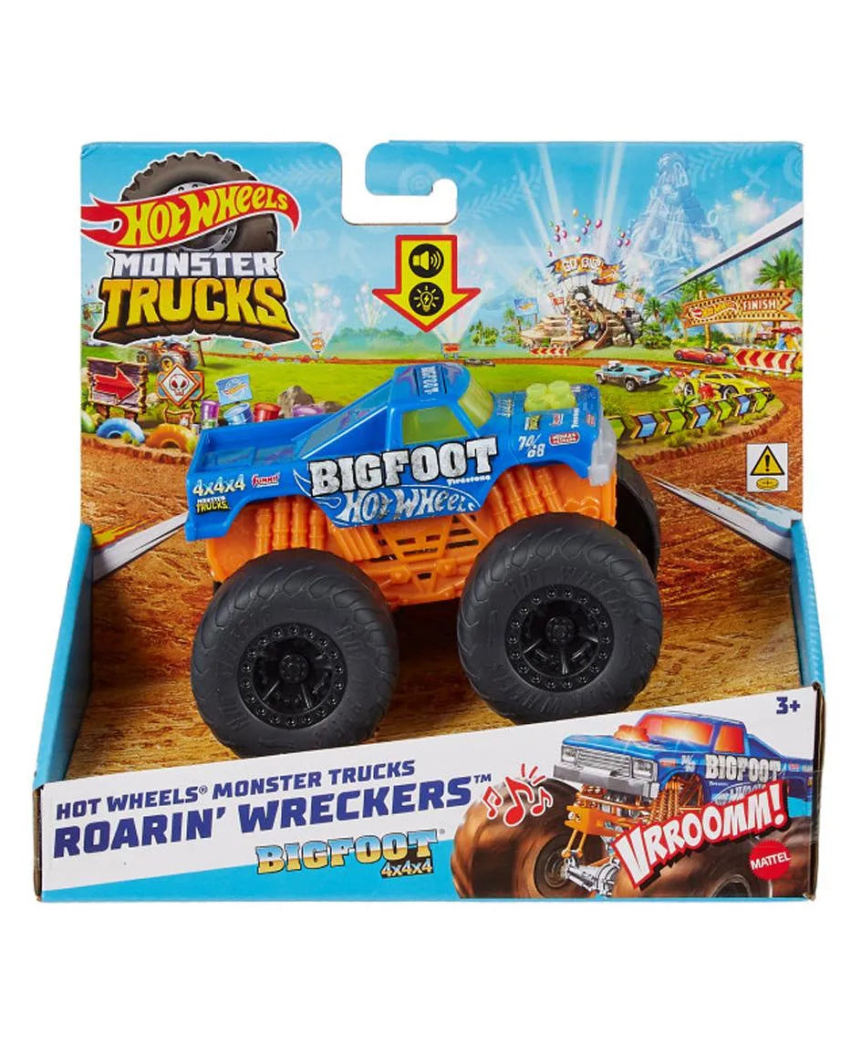 Hot Wheels Monster Trucks Light & Sound Hero 1:43 Scale Assorted Design