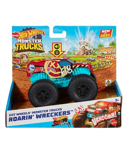 Hot Wheels Monster Trucks Light & Sound Hero 1:43 Scale Assorted Design