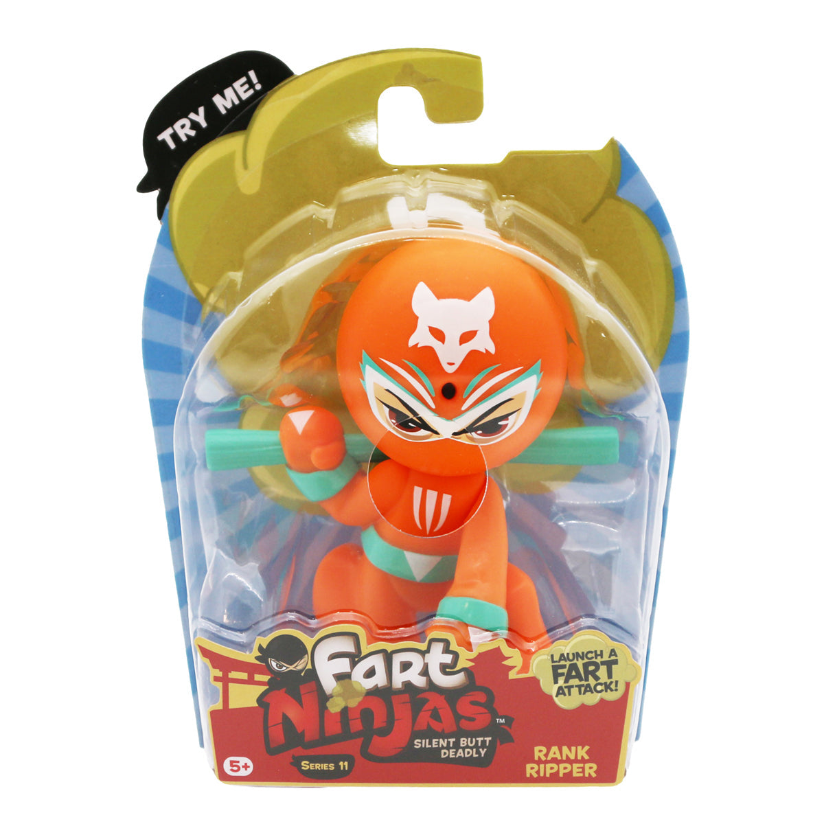 Fart Ninjas 4 Pack Series 11 Mini Action Figures with Realistic Fart Noises Assortment