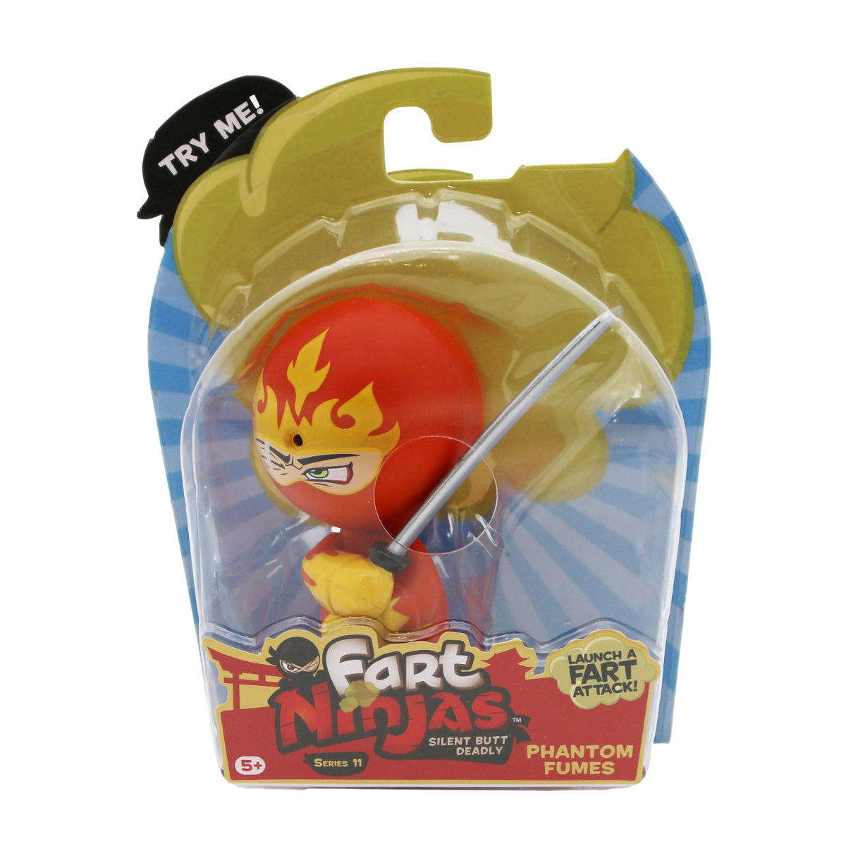 Fart Ninjas 4 Pack Series 11 Mini Action Figures with Realistic Fart Noises Assortment