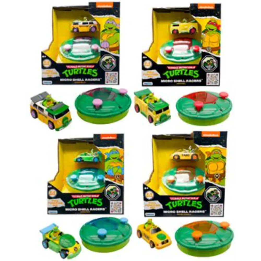 TMNT RC Micro Shell Racers 4 Assortment Battery-Operated